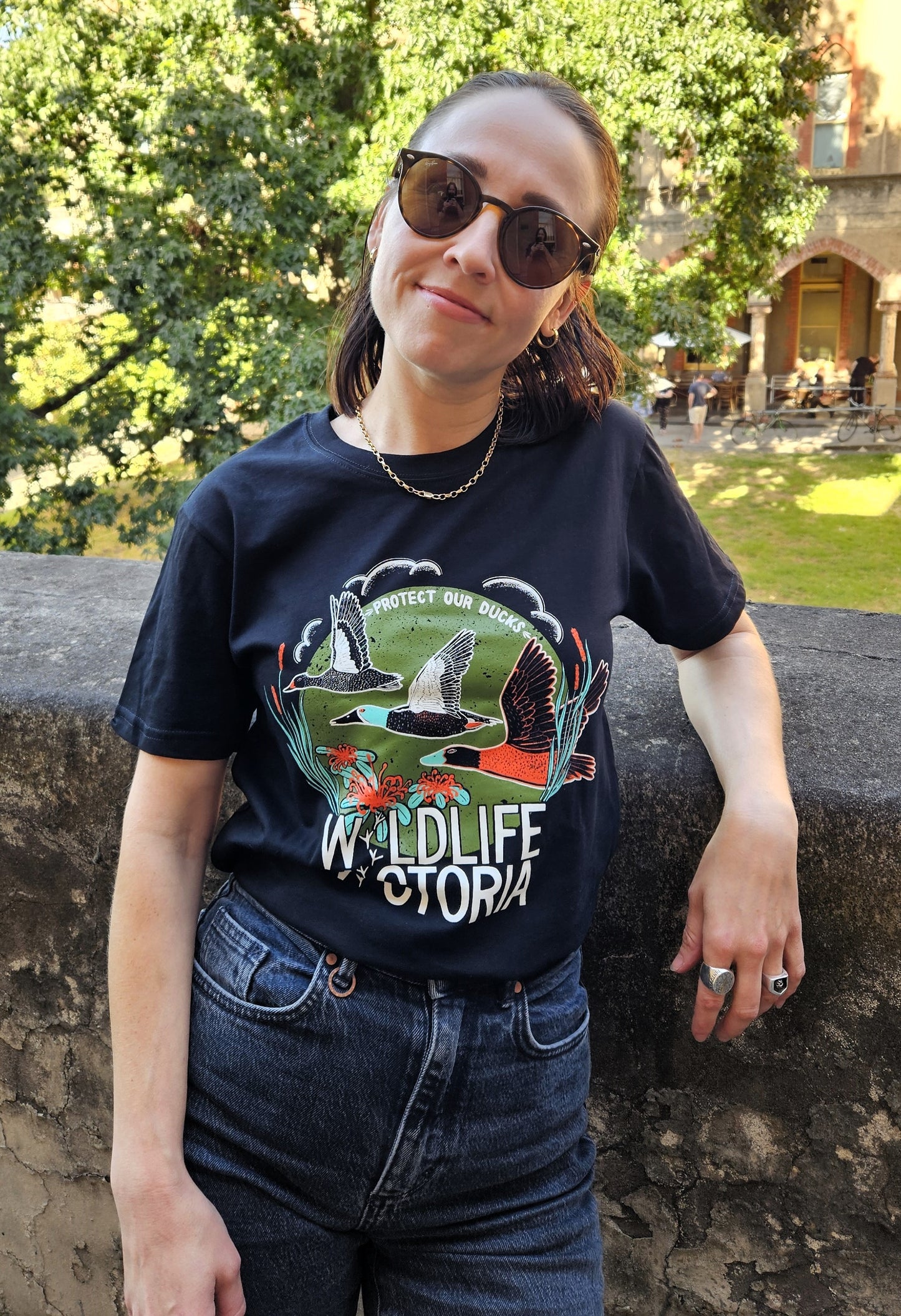 'Protect Our Ducks' Organic Cotton T-shirt