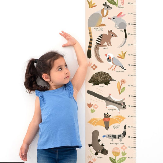 Australian Animals Height Chart by Sarah Allen