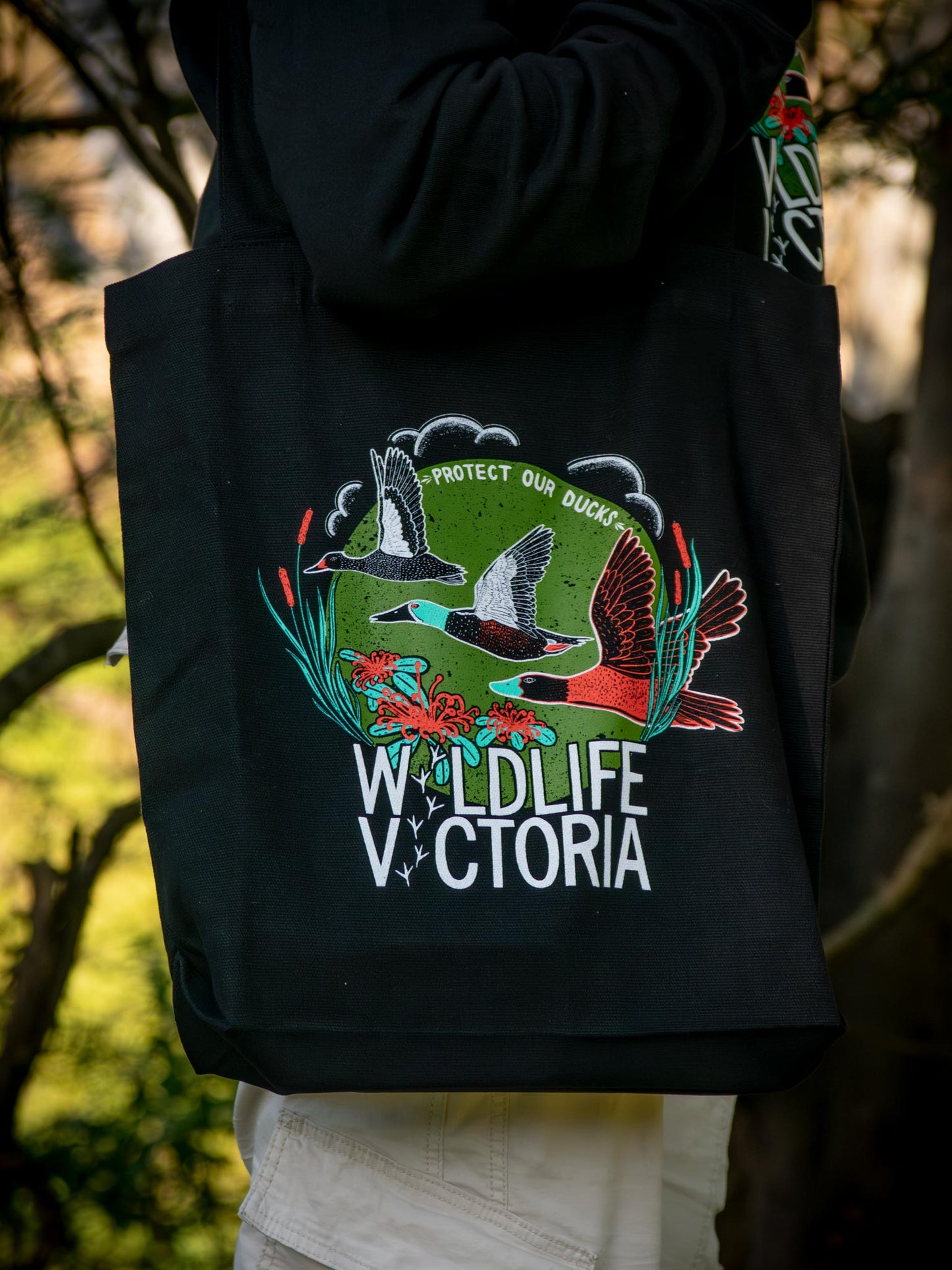 'Protect Our Ducks' Heavyweight Canvas Tote Bag