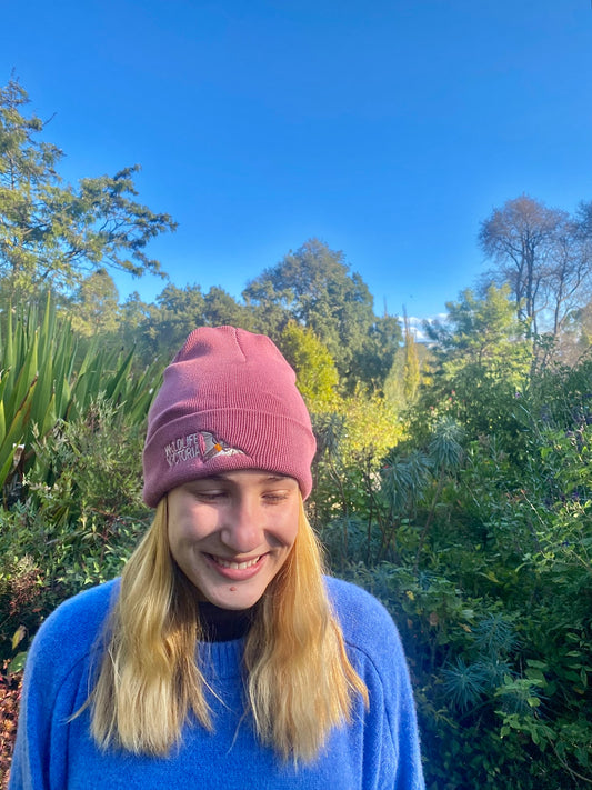 Flying Fox Beanie - Dusty Rose