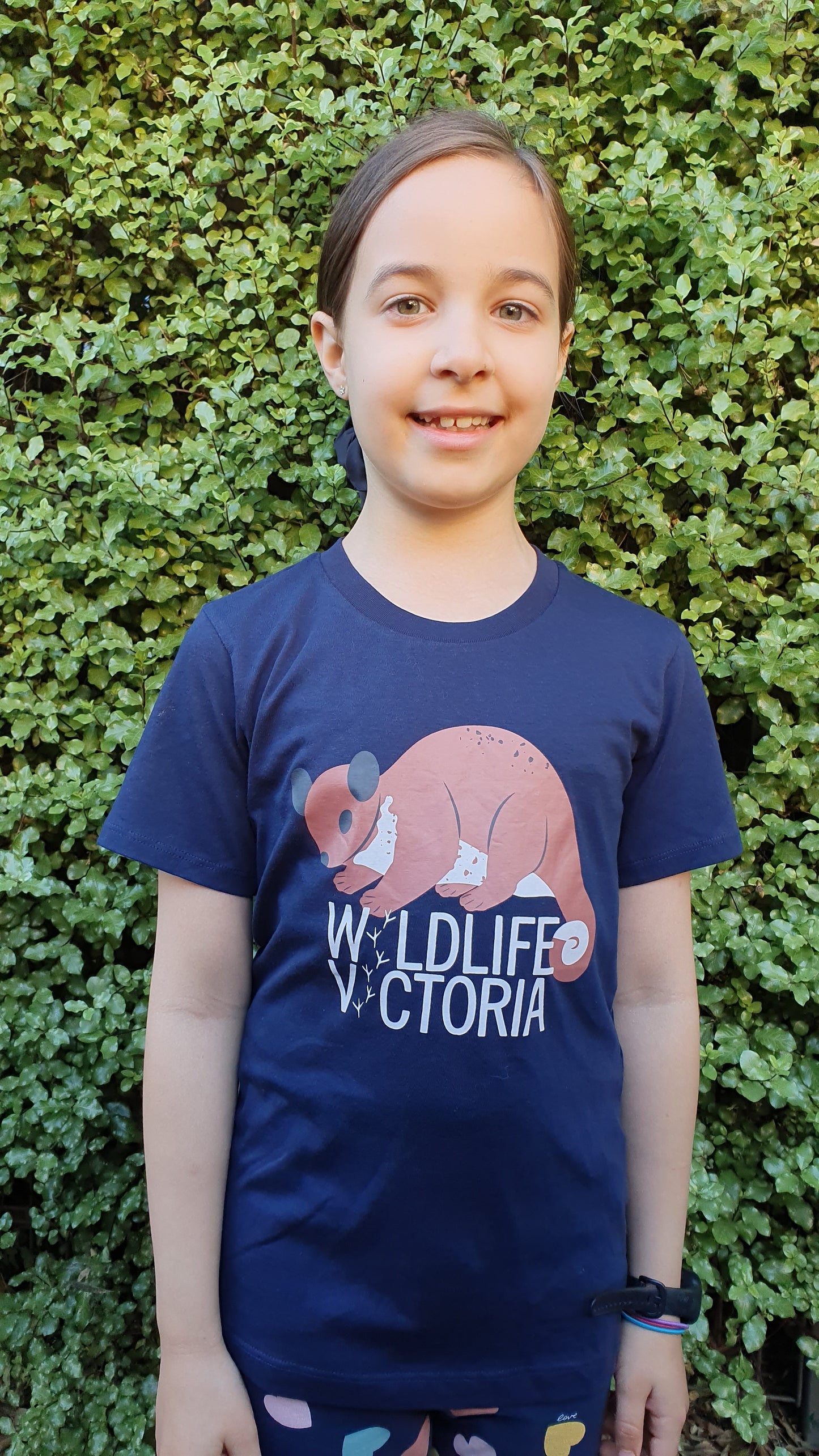 Kids ringtail possum T-shirt - Navy blue - Fair-trade