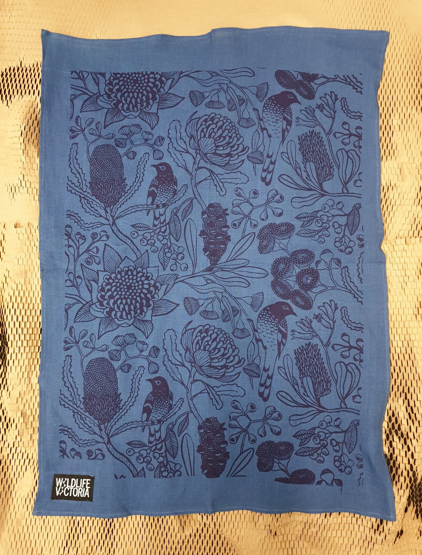Sample Room X Wildlife Victoria X Ink & Spindle Tea Towel - Blue
