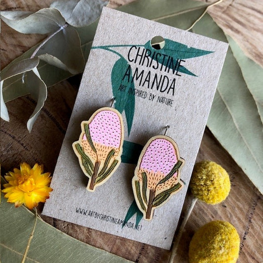 Banksia earrings by Christine Amanda