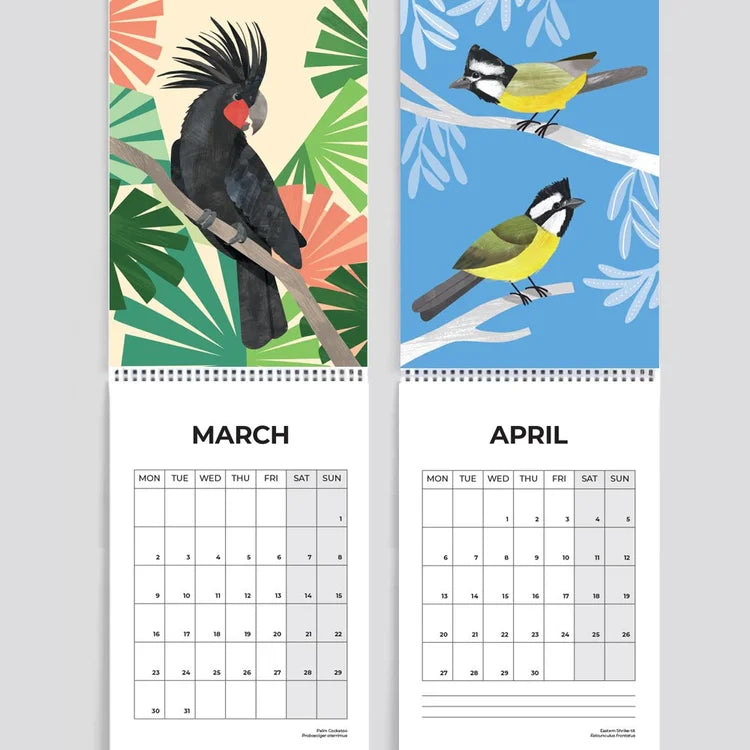 2026 Bird Calendar by Sarah Allen