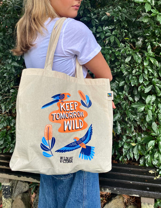 Limited Edition 'Keep Tomorrow Wild' Fairtrade Organic Cotton Tote Bag