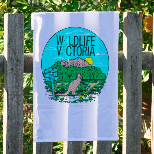 'Love Our Roos' Cotton Tea Towel
